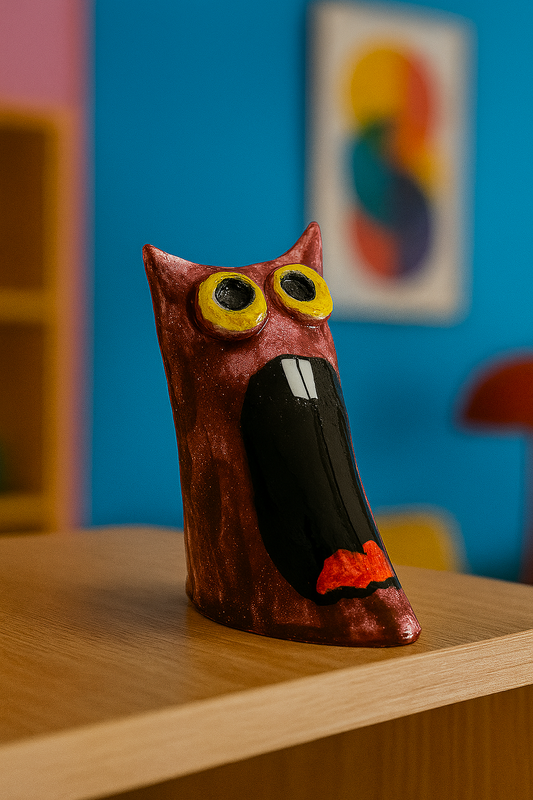 Scultura Ceramica - Mostri Divertenti - Il Grido