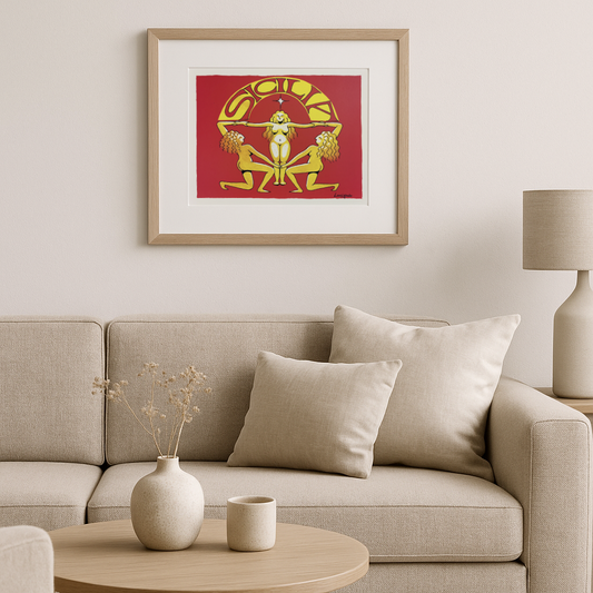 Stampa Illustrazione Digitale - Sicilia Trinacria