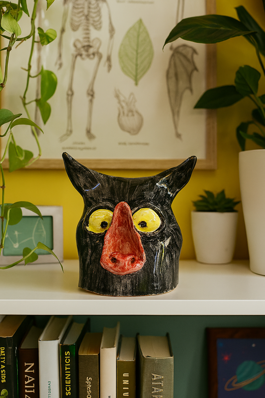 Scultura Ceramica - Mostri Divertenti - Pipistrello