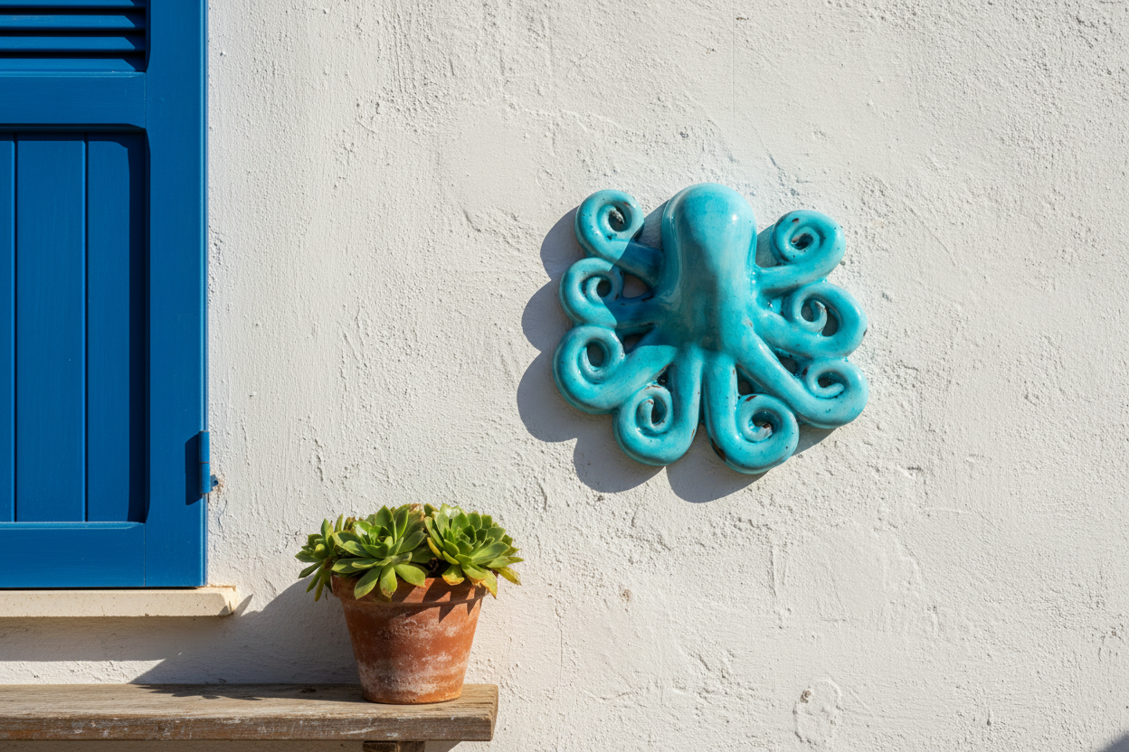 Polpo ceramica turchese - lifestyle
