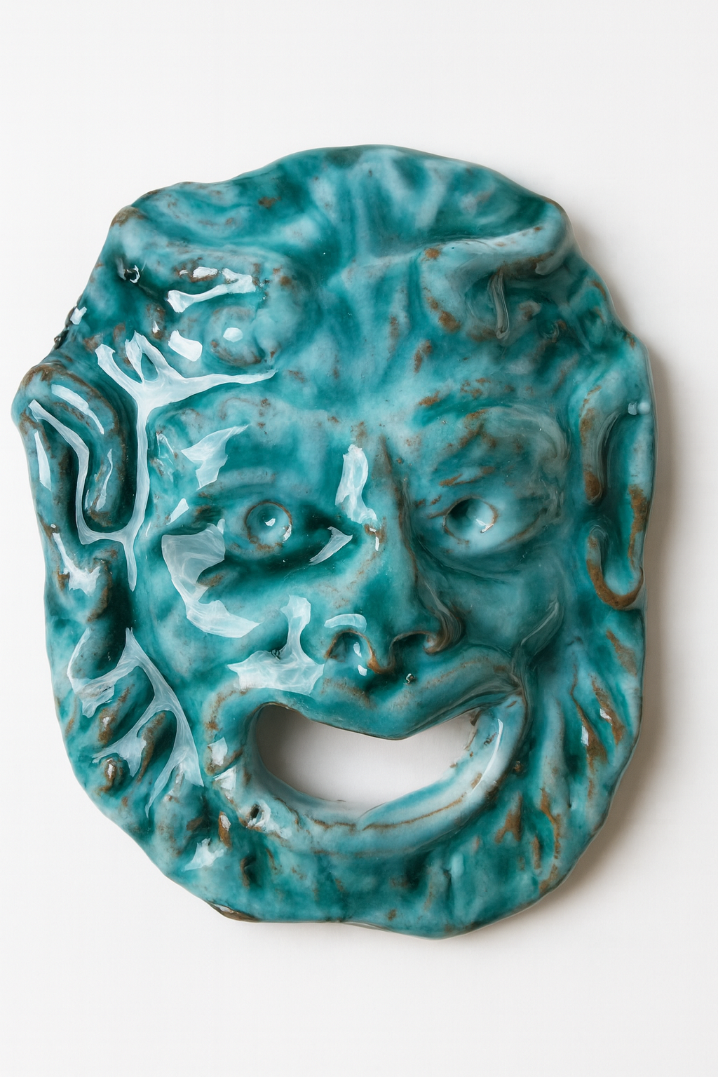Scultura Ceramica - Sicilia Greca - Maschera di Fauno