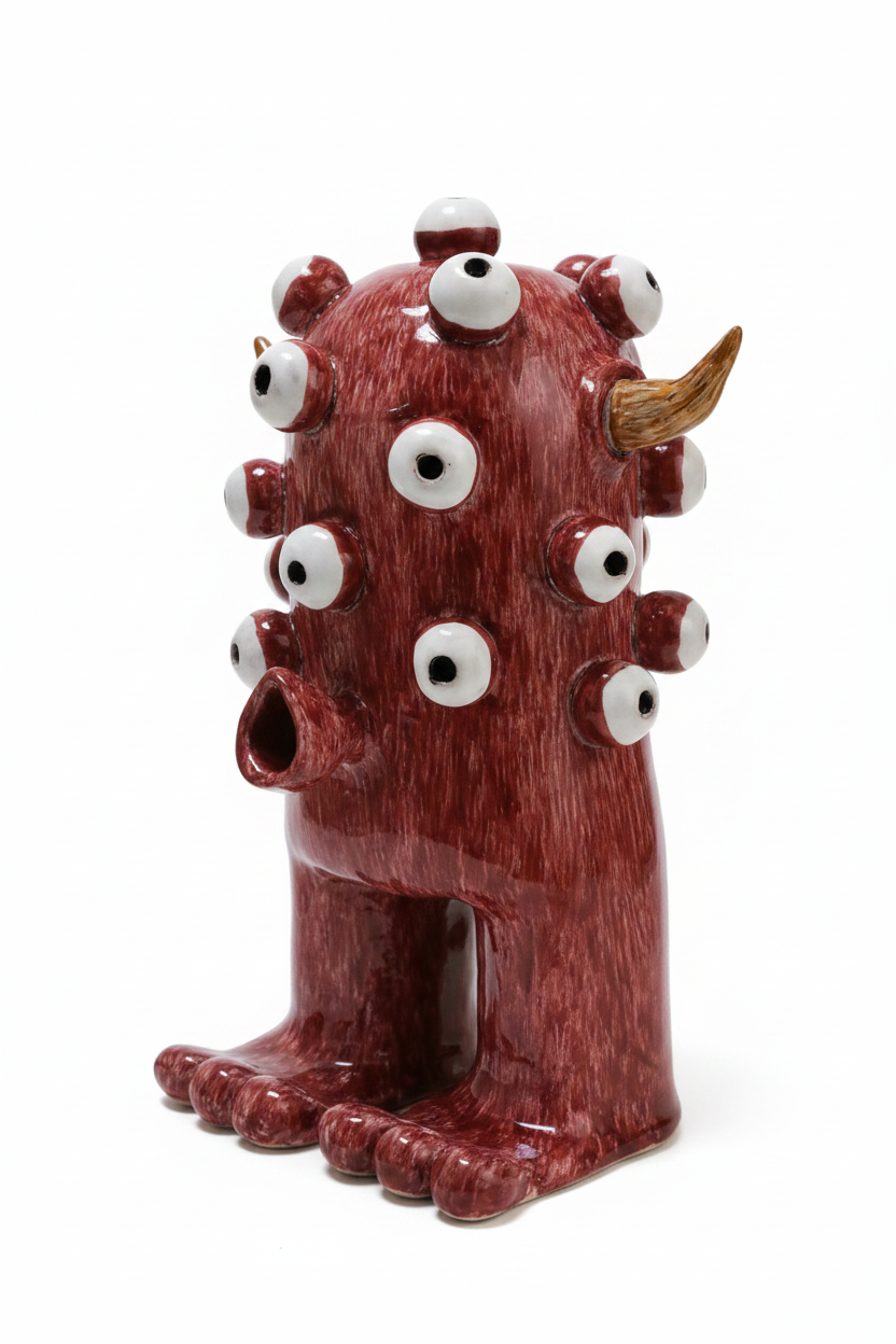 Scultura ceramica - Vista laterale