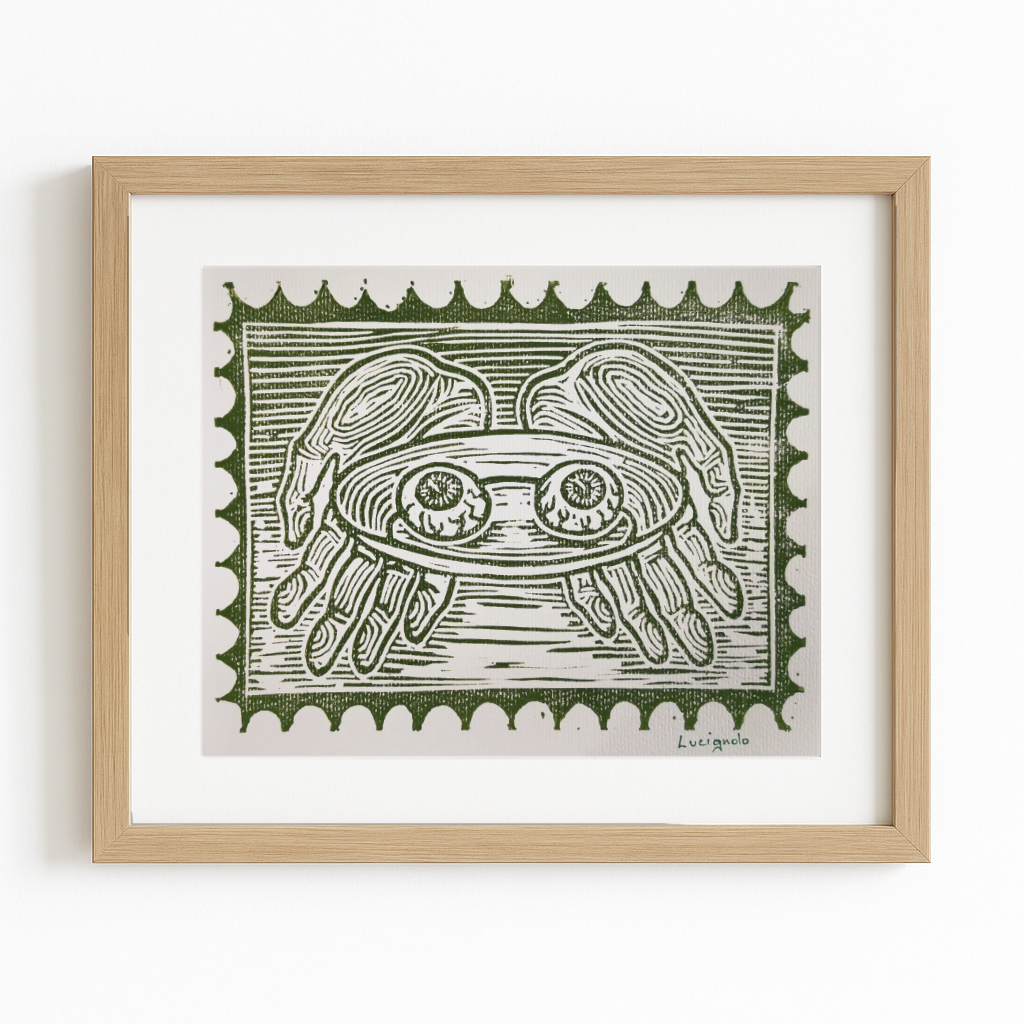 Illustrazione Linoleum - Occhi di Santa Lucia