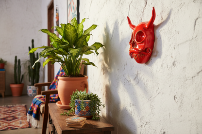 Teschio Diablito - Ceramica Artigianale - Ispirazione Messicana
