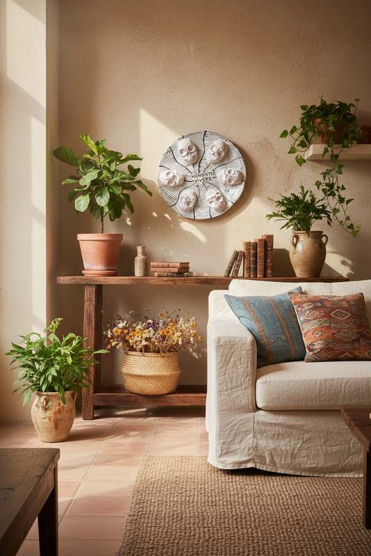 Piatto Memento Vivere - Ceramica Artigianale - Ispirazione Messicana
