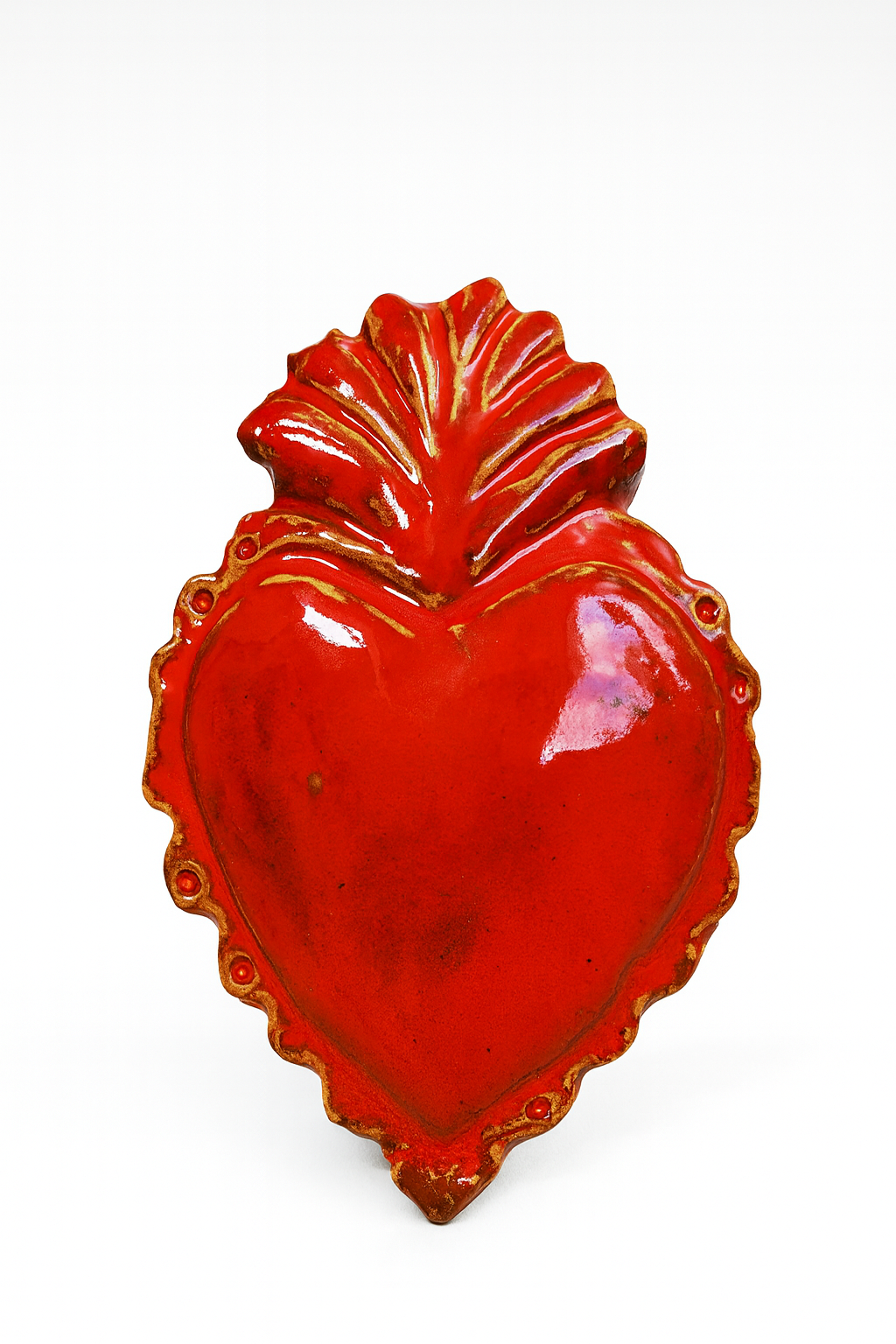 Scultura Ceramica - Cuore Sacro Exvoto