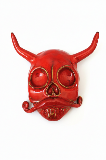 Teschio Diablito - Ceramica Artigianale - Ispirazione Messicana