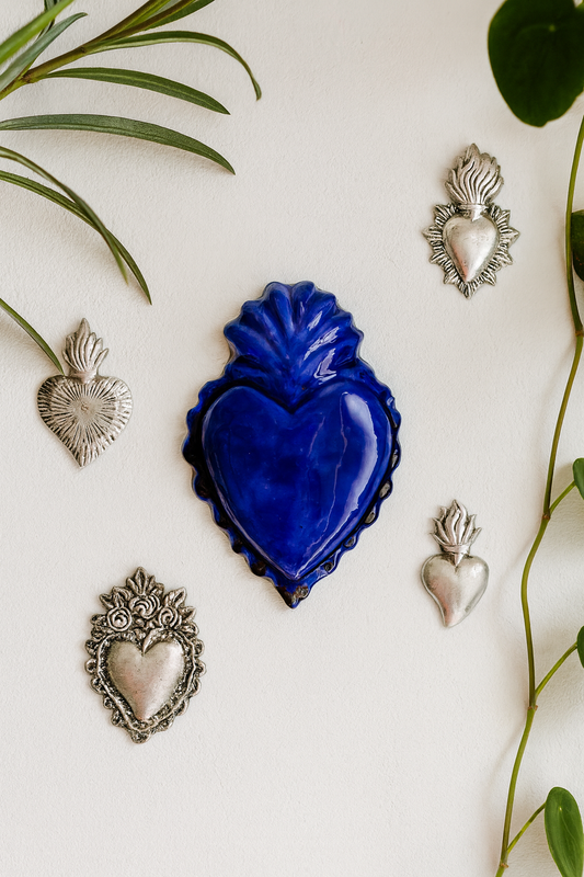 Scultura Ceramica - Cuore Sacro Exvoto