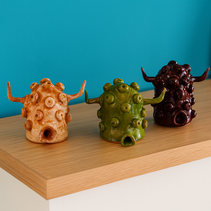 Mille Occhi Multicolor - Scultura in Ceramica - I Mostri nella mia testa