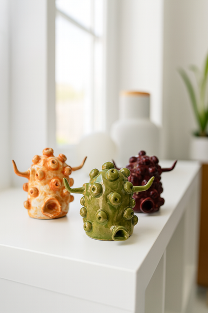 Mille Occhi Multicolor - Scultura in Ceramica - I Mostri nella mia testa