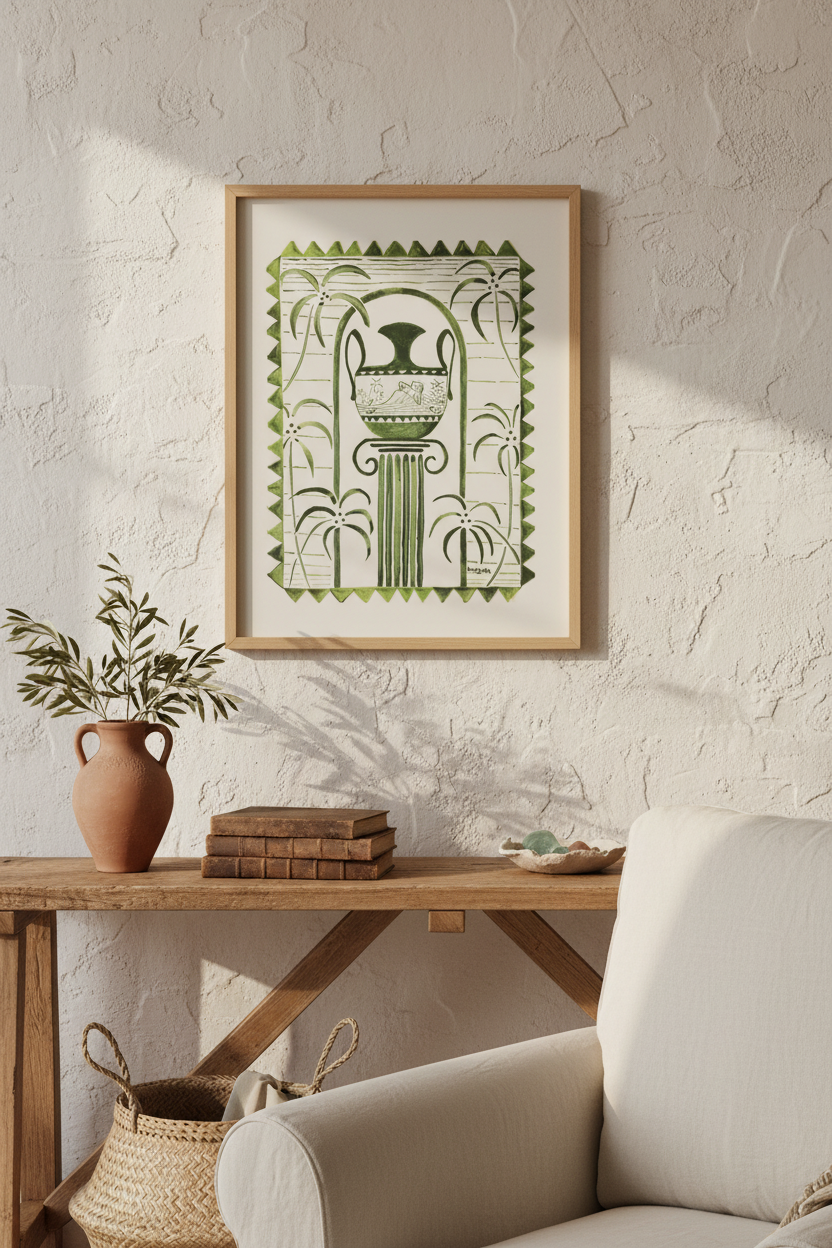 Foto lifestyle su parete mediterranea