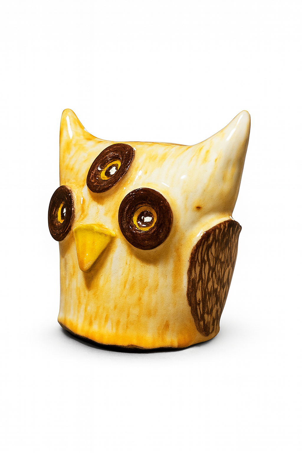 Scultura Ceramica - Mostri Divertenti - Gufo Mistico