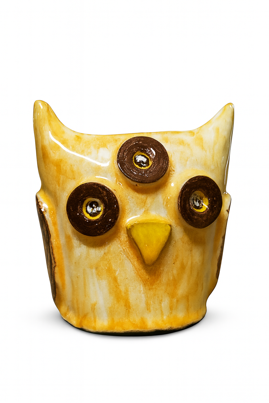 Scultura Ceramica - Mostri Divertenti - Gufo Mistico