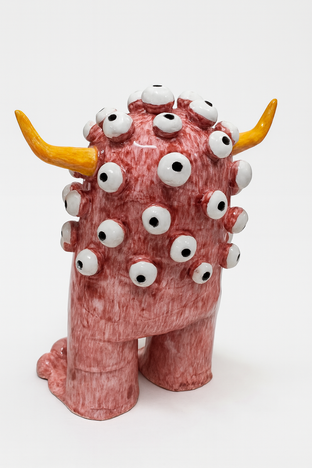 Scultura Ceramica - Mostri Divertenti - Mille Occhi Big