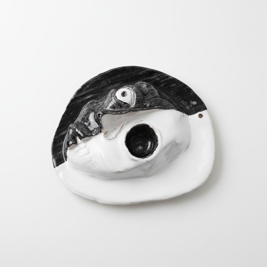 Dualità Vita e Morte - Scultura in Ceramica - Ispirazione Messicana