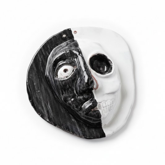 Dualità Vita e Morte - Scultura in Ceramica - Ispirazione Messicana