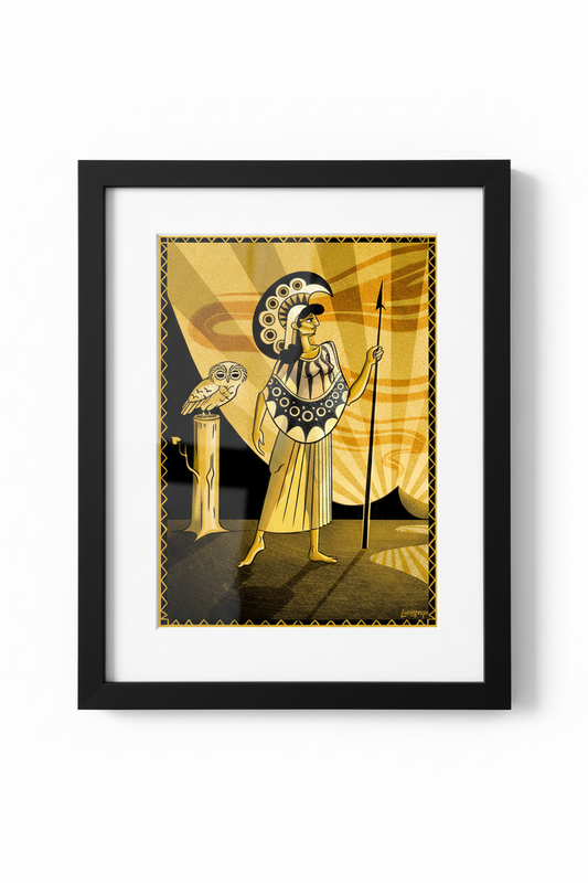 Poster Athena vista frontale