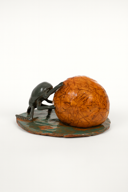 Scultura Ceramica - Scarabeo Stercorario