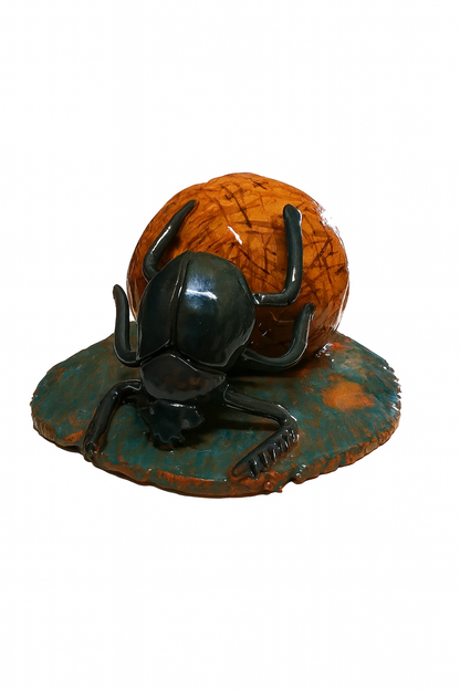 Scultura Ceramica - Scarabeo Stercorario
