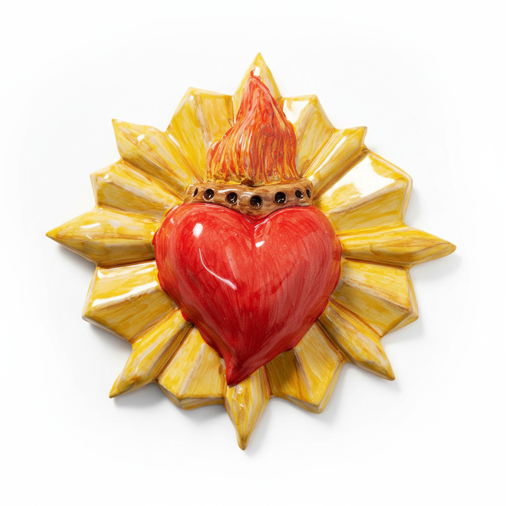 Sacro cuore fiamma - frontale