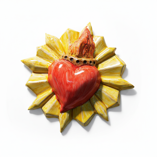 Sacro cuore fiamma - tre quarti