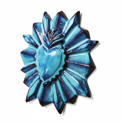 Sacro cuore turchese-blu - tre quarti