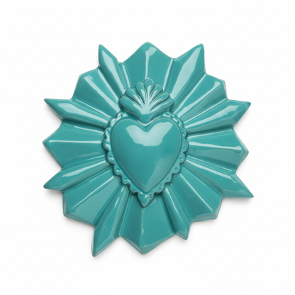 Sacro cuore turchese - frontale