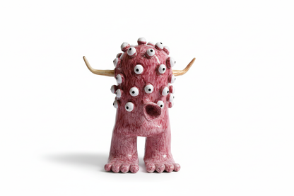 Scultura ceramica senza base con ombre