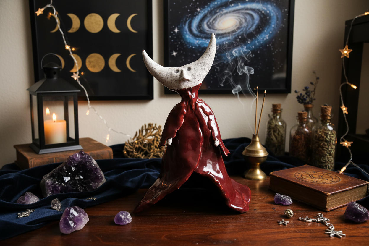 L'Alchimista - Scultura in Ceramica - I Mostri nella mia testa