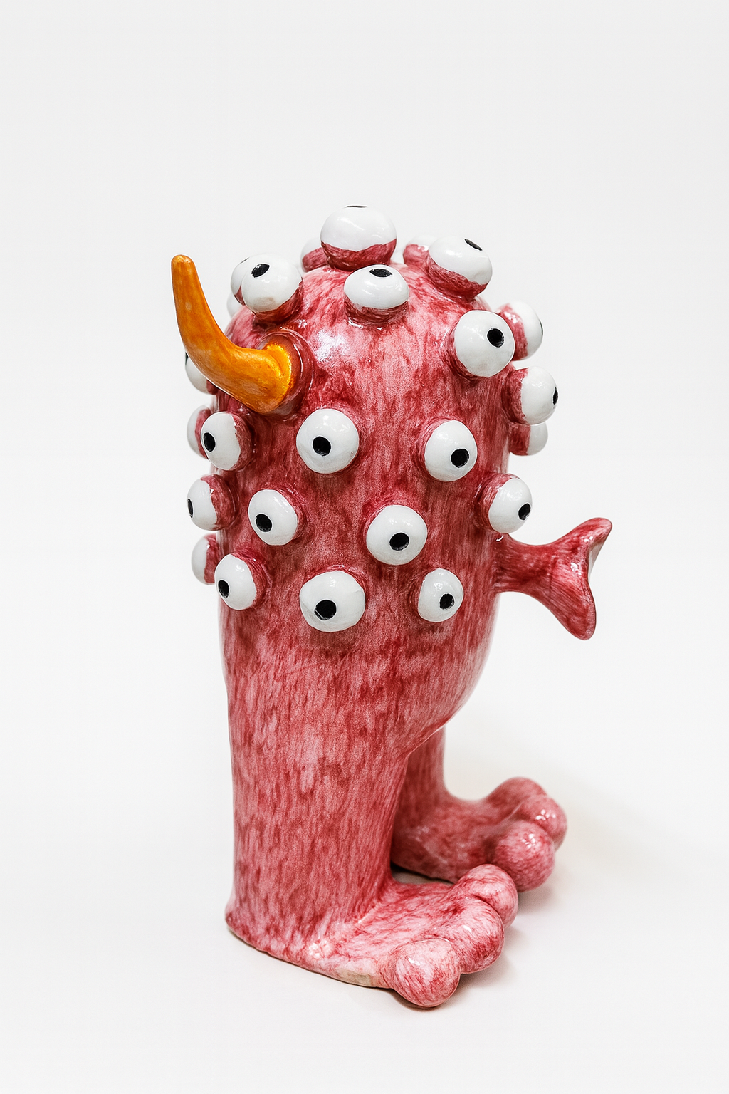 Scultura Ceramica - Mostri Divertenti - Mille Occhi Big