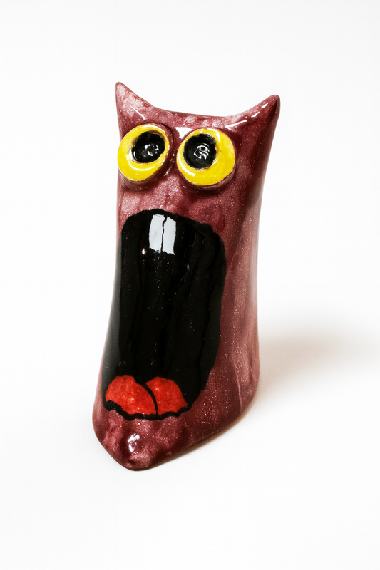 Scultura Ceramica - Mostri Divertenti - Il Grido