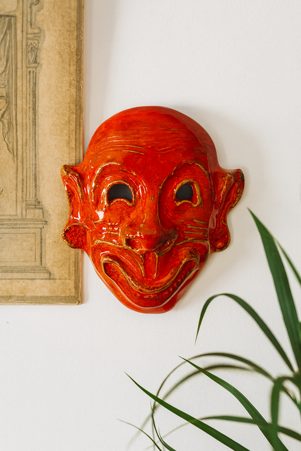 Scultura Ceramica - Sicilia Greca - Maschera del Teatro