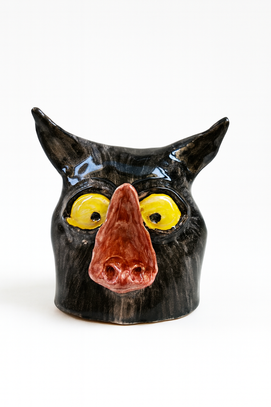 Scultura Ceramica - Mostri Divertenti - Pipistrello
