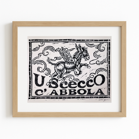 Illustrazione Linoleum - U' Scecco C'Abbola