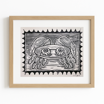 Illustrazione Linoleum - Occhi di Santa Lucia