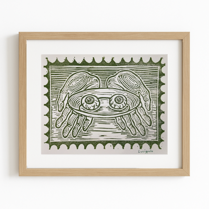 Illustrazione Linoleum - Occhi di Santa Lucia