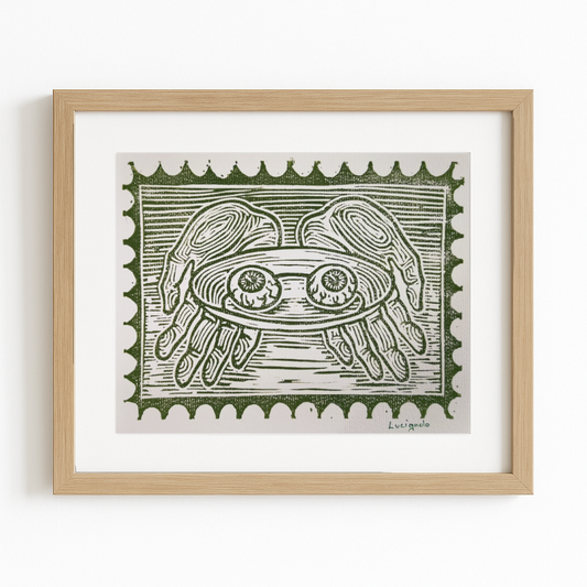 Illustrazione Linoleum - Occhi di Santa Lucia