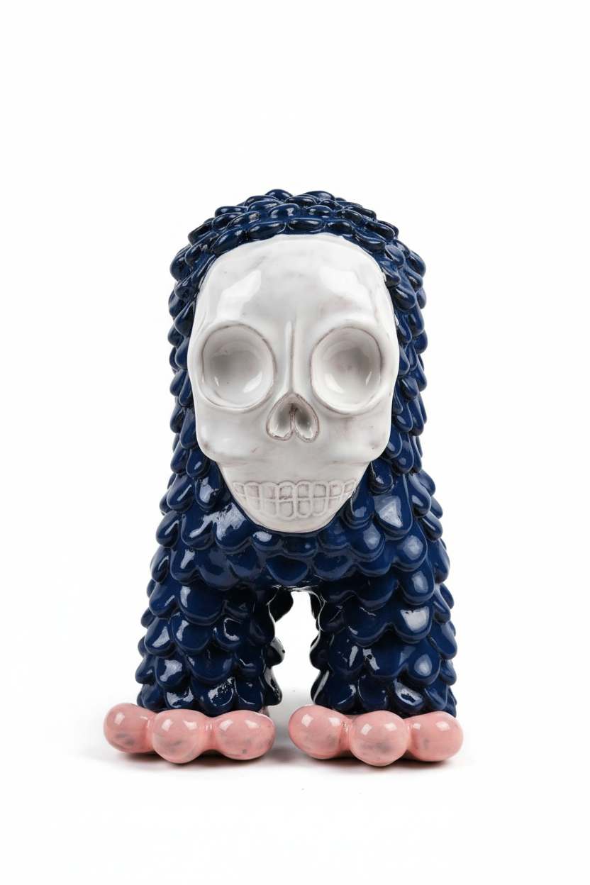 Teschio blu - frontale