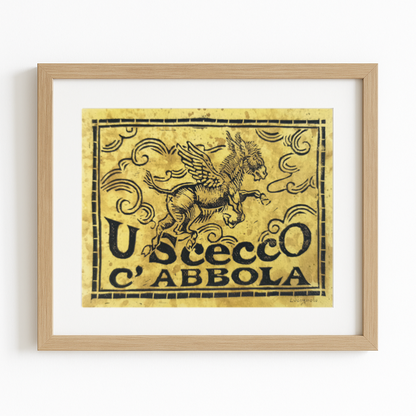 Illustrazione Linoleum - U' Scecco C'Abbola