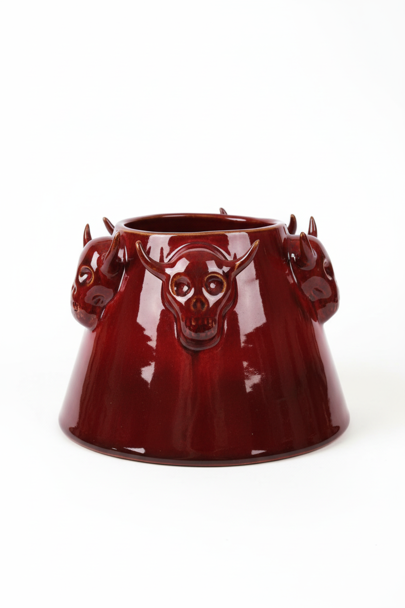 Vaso diavoletti rosso - frontale
