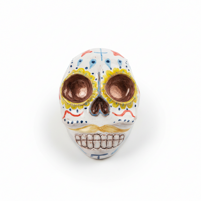 Teschio Dia de Muertos - Ceramica Artigianale - Ispirazione Messicana