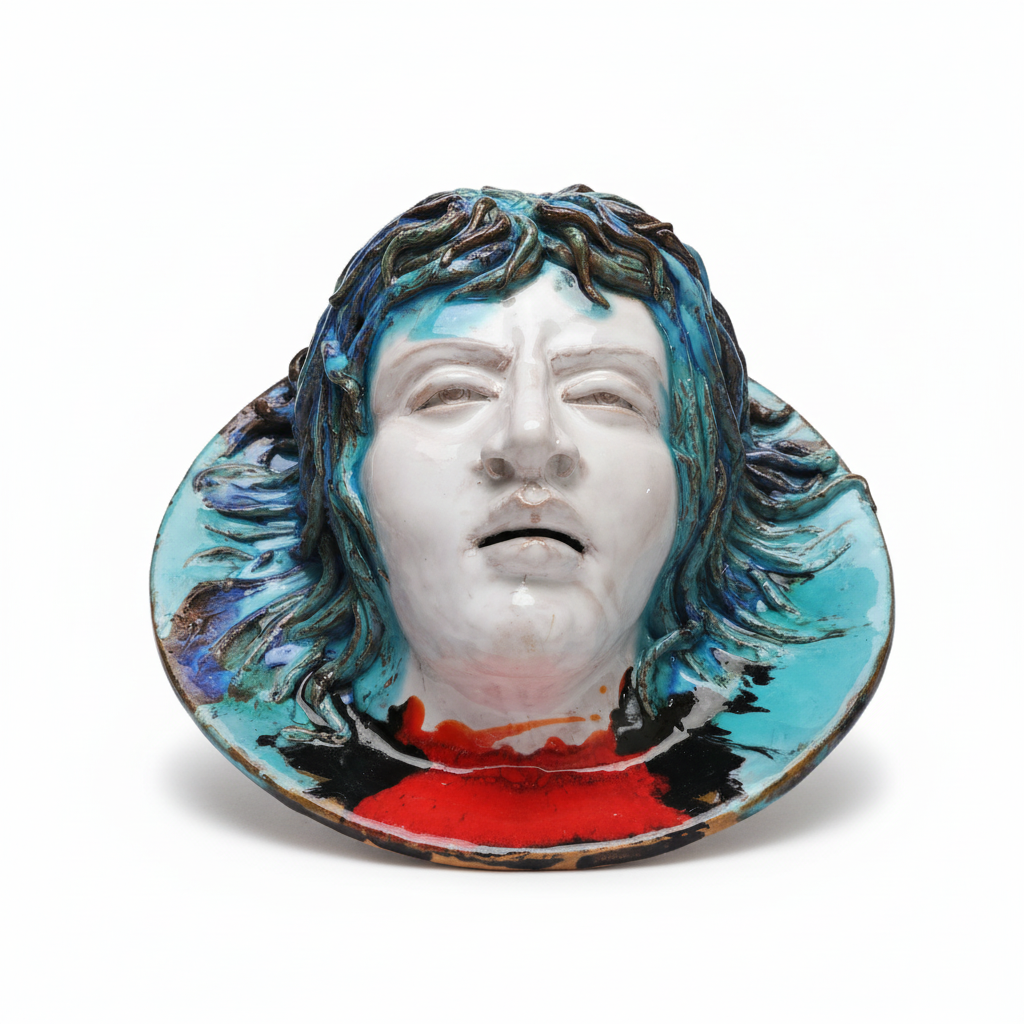 Testa di San Giovanni Battista - Scultura in Ceramica