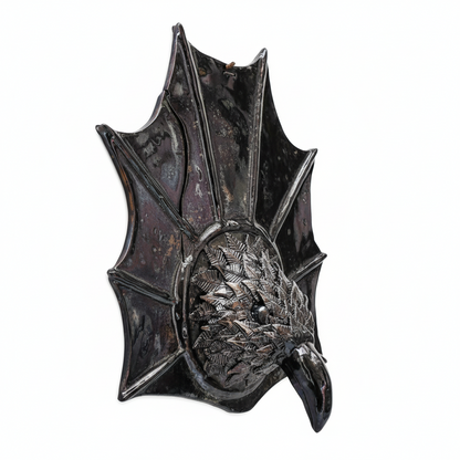 Corvo Nero - Scultura in Ceramica