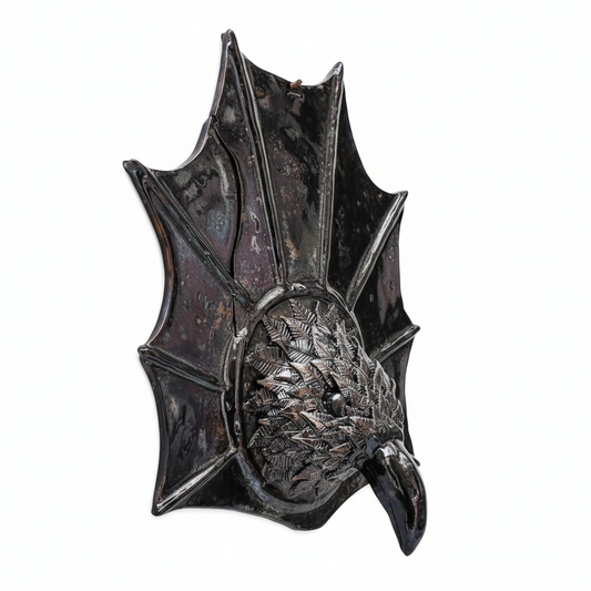 Corvo Nero - Scultura in Ceramica